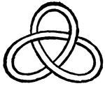 An illustration of one of the simplest forms of the reduced knot.