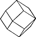 The rhombic dodecahedron is a convex polyhedron with 12 rhombic faces. It is an Archimedean dual solid, or a Catalan solid. Its dual is the cuboctahedron.