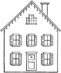 The second step to drawing a house. It becomes slightly more elaborated.