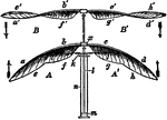 An illustration of a double elastic spiral wing.