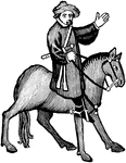 The Shipman from Chaucer's Canterbury Tales. Illustrated by Agnus MacDonall.