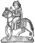 The Canterbury Tales ClipArt gallery provides 24 illustrations of characters from Geoffrey Chaucer's collection of stories about a group of pilgrims traveling to Canterbury. Each of the characters is illustrated on horseback.