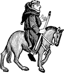The Friar from Chaucer's Canterbury Tales. Illustrated by Agnus MacDonall.