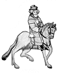 The Franklin from Chaucer's Canterbury Tales. Illustrated by Agnus MacDonall.