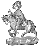 The Canon's Yeoman from Chaucer's Canterbury Tales. Illustrated by Agnus MacDonall.