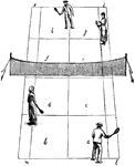 Two men and two women on a tennis court.