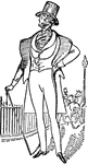 An illustration of Count D'Orsay, a title in the peerage of France. It is named after Orsay.