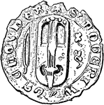 An illustration of a crwth on a 14th century seal. The crwth (in English crowd) is an archaic stringed musical instrument, associated particularly with Welsh music, although once played widely in Europe