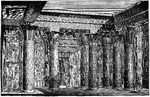 The interior has a richer appearance, chiefly owing to the use of columns of a round cylindrical shape. These are, moreover, of the most varied form, and without exception represent objects drawn from the vegetable world.