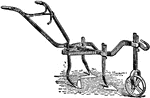 Martin's one-row horse hoe used in agriculture.