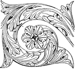 This ClipArt gallery offers 104 illustrations of stylized plant forms. Variations of the acanthus, laurel, papyrus, palm, ivy, and oak leaves have been used as a decorative motif in many different cultures. Flowers and festoons of plant material have also been popular decorations throughout the ages.