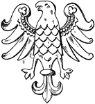 Romanesque Heraldic Eagle