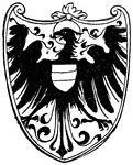 This Gothic Heraldic Eagle was designed by Albrecht Durer.