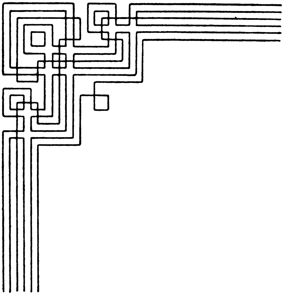 Angle Border Interlacement Band ClipArt ETC