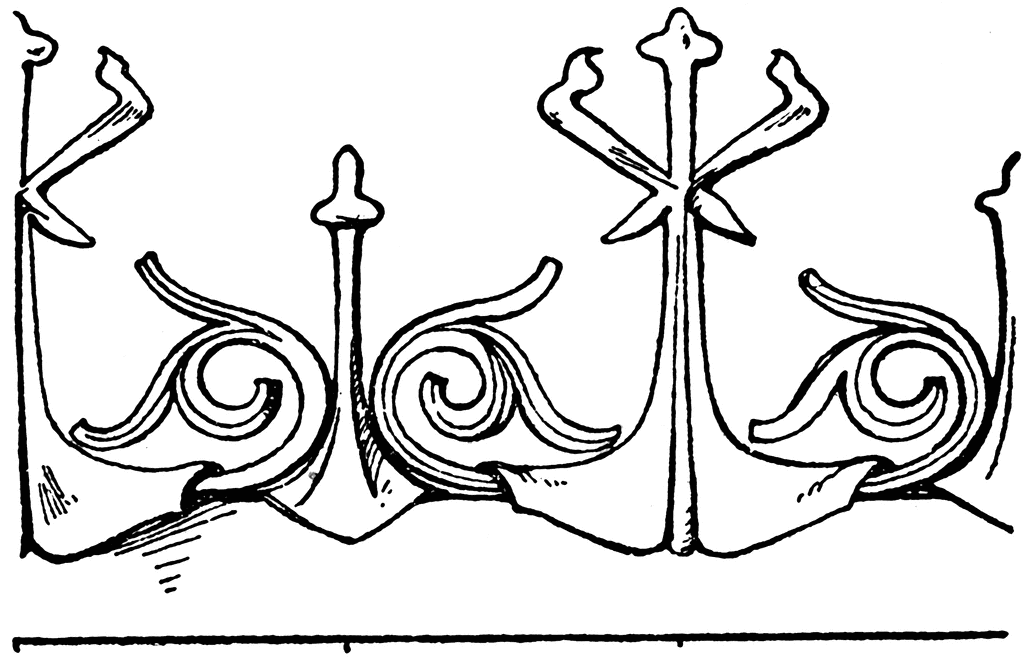 medieval line art border