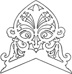 The Crests ClipArt gallery provides 12 examples of the ornamental finishing which surmounts the ridge of a roof or canopy.