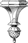 The part of lantern pendant knob is a French Renaissance design.