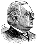 (1826-1904) US representative and senator from Massachusetts that helped draft the Sherman Antitrust Act.