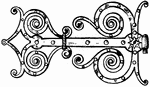 This Renaissance hinge is a 17th century design found in Zurich, Switzerland.