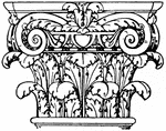 The Roman composite capital is a fusion of the ionic and corinthian capitals.