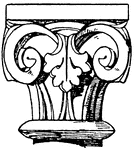 This Romanesque capital is a simple design that is reminiscent of the Antique style.