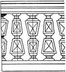The square plan baluster is an Italian Renaissance design that is found in Venice, Italy. Arranged side by side they are typically used on balconies, Attics and staircases.