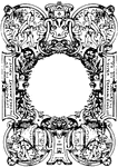 This French typographical frame was designed during the Renaissance in the 16th century.