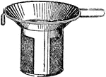 An illustration of a milk sieve.