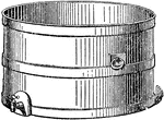 An illustration of a cheese-tub.