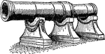 An illustration of a cannon.