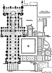 An illustration of the floor plan of Durham Cathedral. The Cathedral Church of Christ, Blessed Mary the Virgin and St Cuthbert of Durham, commonly referred to as Durham Cathedral, in the city of Durham, England, was founded in AD 1093 and remains a centre for Christian worship today. It is generally regarded as one of the finest examples of a Norman cathedral and has been designated a UNESCO World Heritage Site along with nearby Durham Castle, which faces it across Palace Green, high above the River Wear.