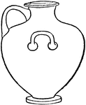 An illustration of kalpis Greek vase.