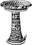 An illustration of a large Minoan vase.