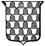 Vair pattern on a shield