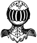 King's full-faced helmet, with six bars.