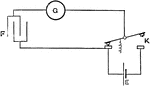 An illustration of the connections for a capacity test on a battery.