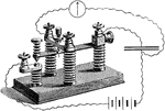 An illustration of a key for a condenser.