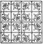 This Late Gothic pattern is a 15th century choir screen made out of wrought-iron.