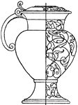 This German lip-spout pitcher is a 16th century design.
