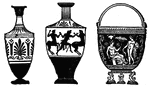 Etruscan vases, more a product of Greece than Etrusca.