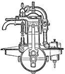 Internal-combustion engine (sectional view)