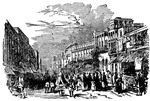 Calcutta - Bazaar on the Chitpore Road.