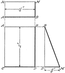 Illustration of the projection of a wedge of a rectangular prism that is viewed from the side.