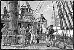 The English Royal Navy would impress American sailors, kidnapping them to force them to serve in the military.