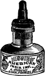 An illustration of an ink bottle.