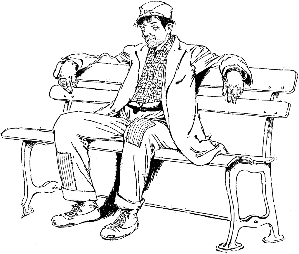 person sitting clipart