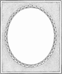 An illustration of an oval border.