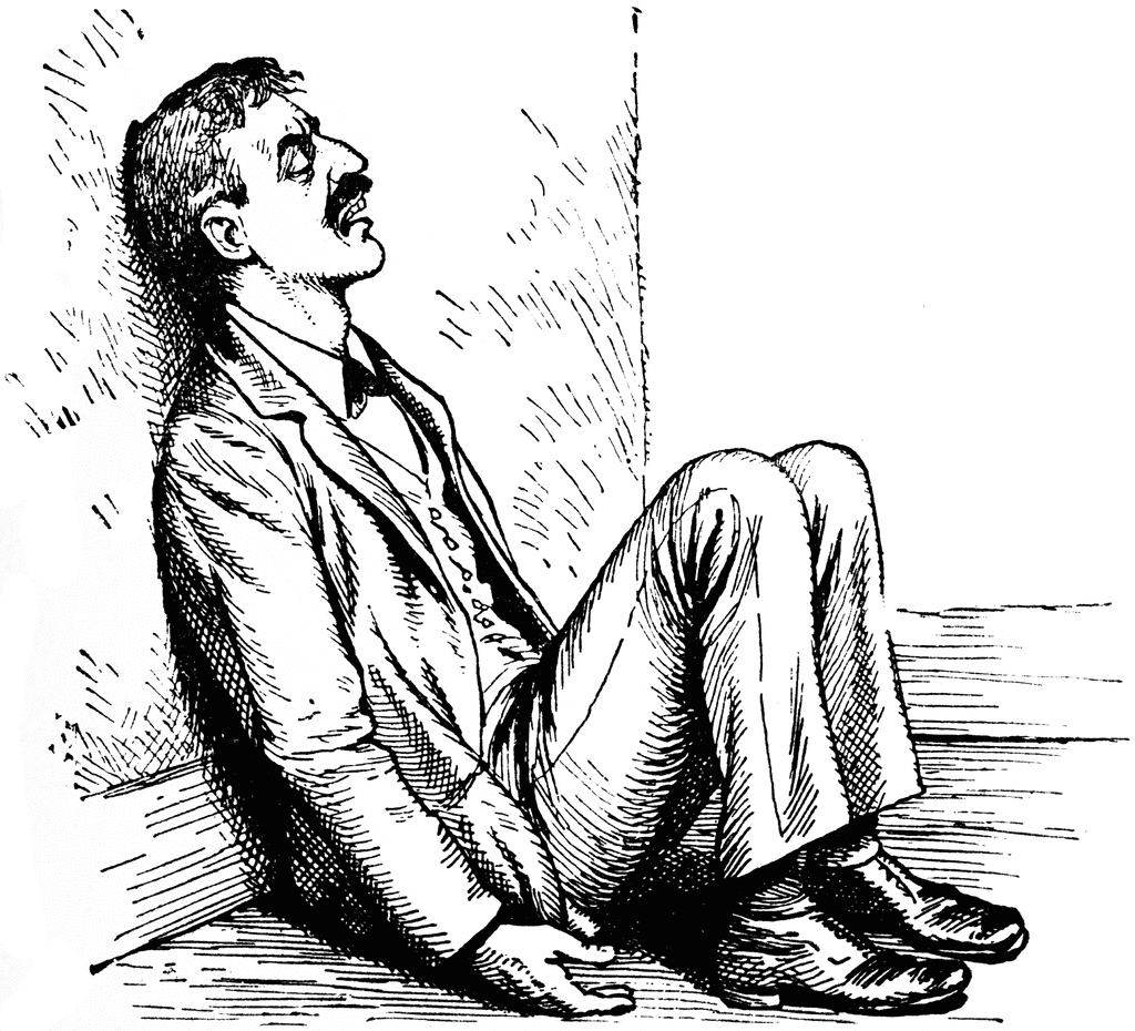 person sitting clipart