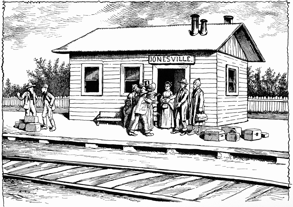 early train stations clip art