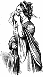 An illustration of a woman crying.